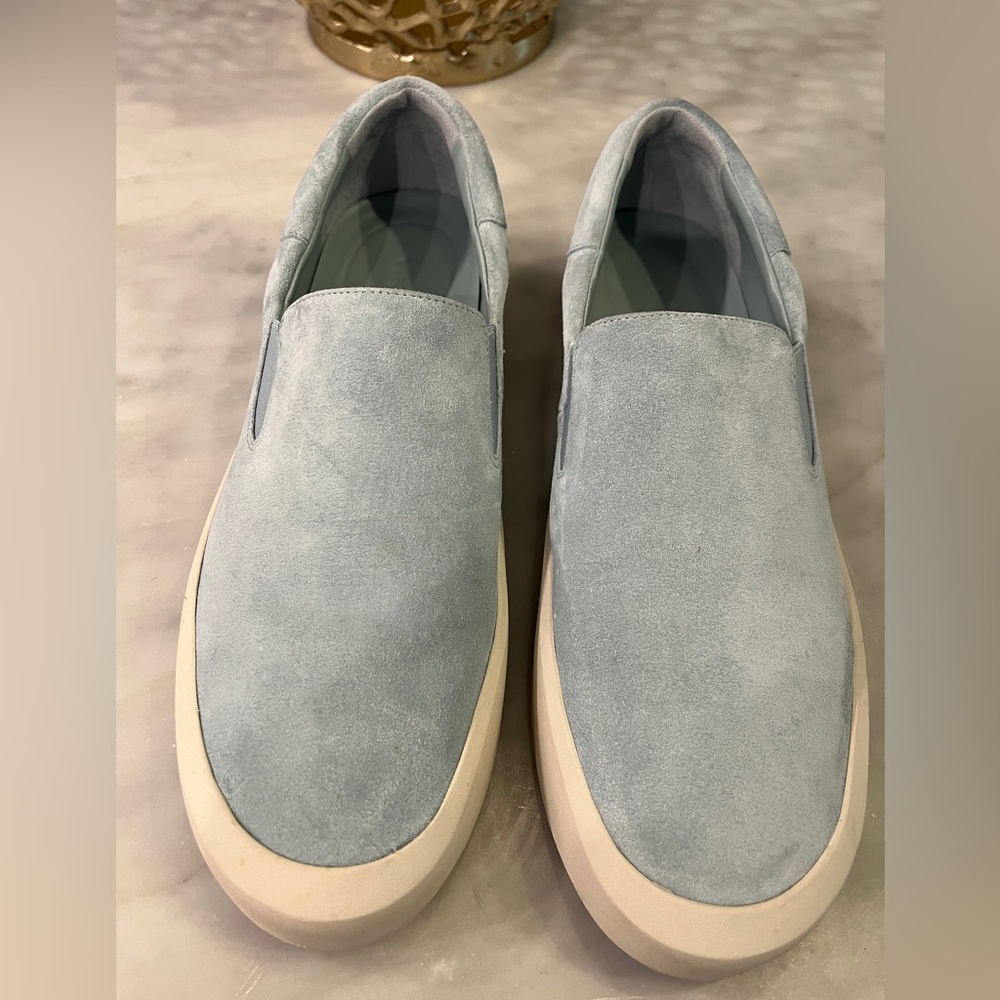 Vince Ginelle Pale Turquoise Slip-On Sneakers Size 9.5
